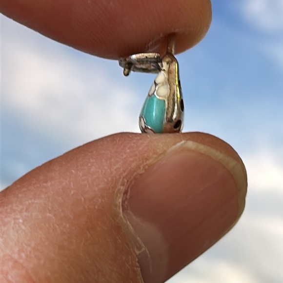 Purse Charm (opens!) enamel and silver - Picture 7 of 9